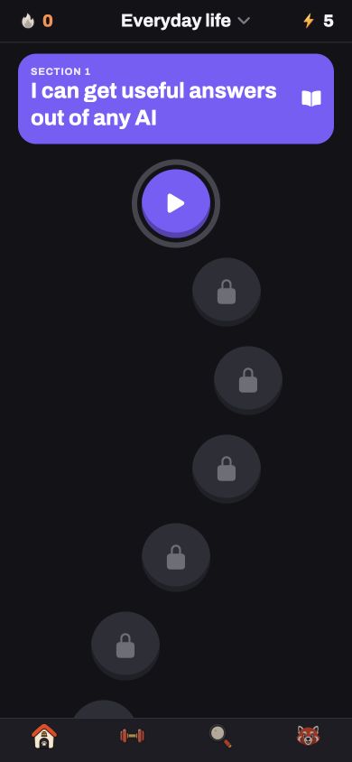 AI learning path in Reps